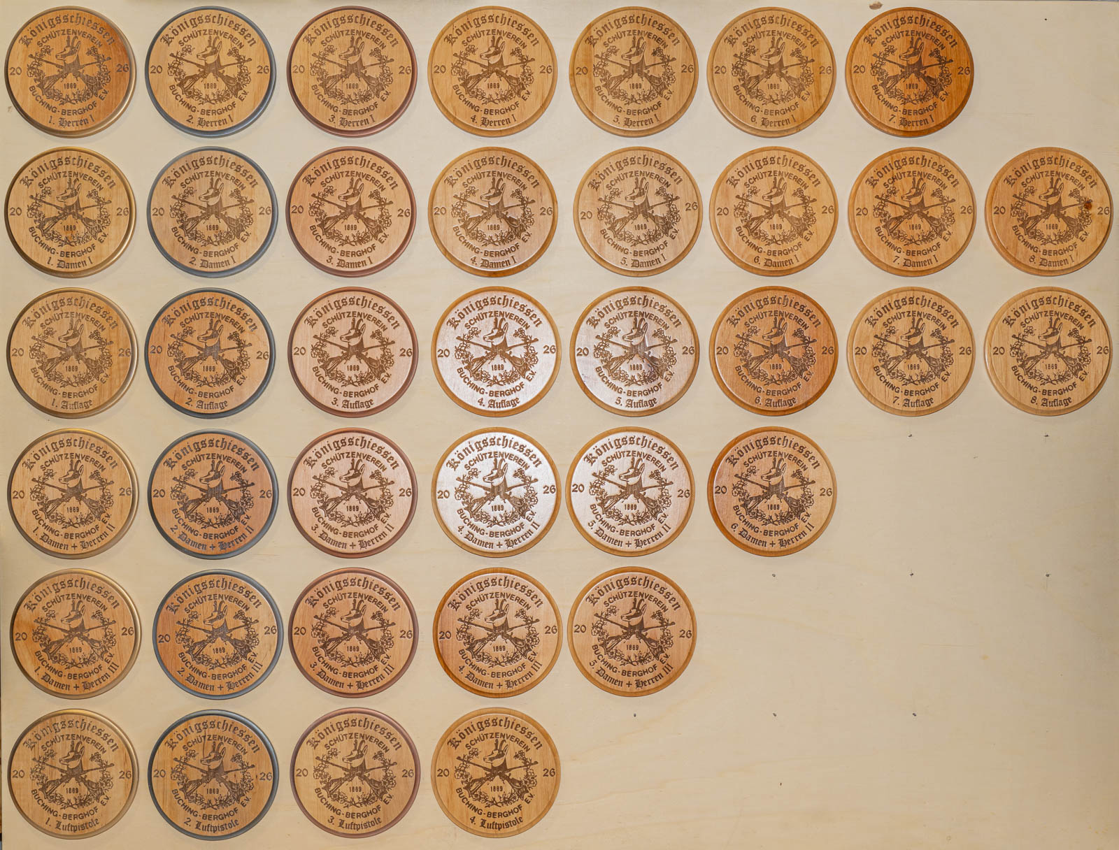 Meisterscheiben Diziplinen