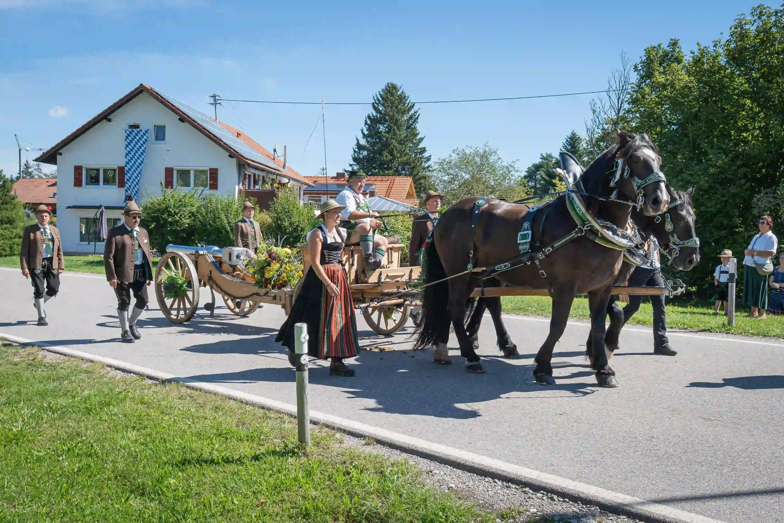 SV_Buching-Berghof_Kanone mit Protzwagen SV_Buching-Berghof_Kanone mit Protzwagen